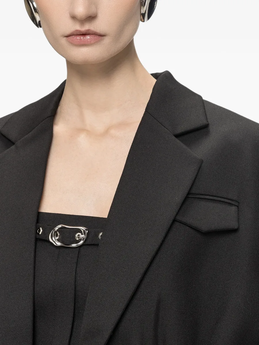 cropped gathered blazer 5