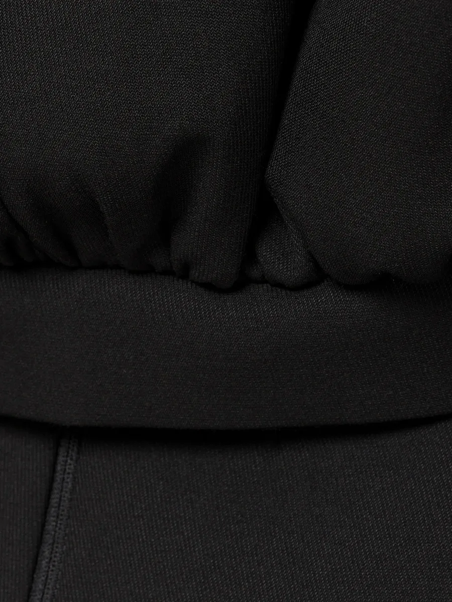 cropped gathered blazer 7