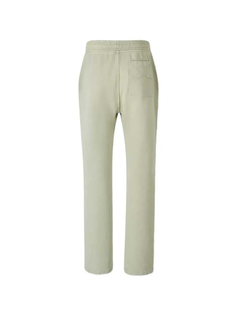 logo-embroidered worn-effect cotton track pants 2