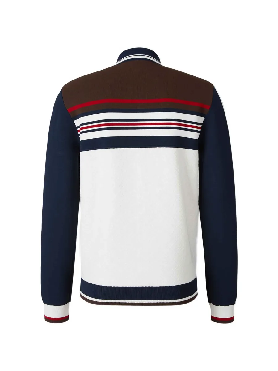 Café Culture monogram-knit track jacket 2