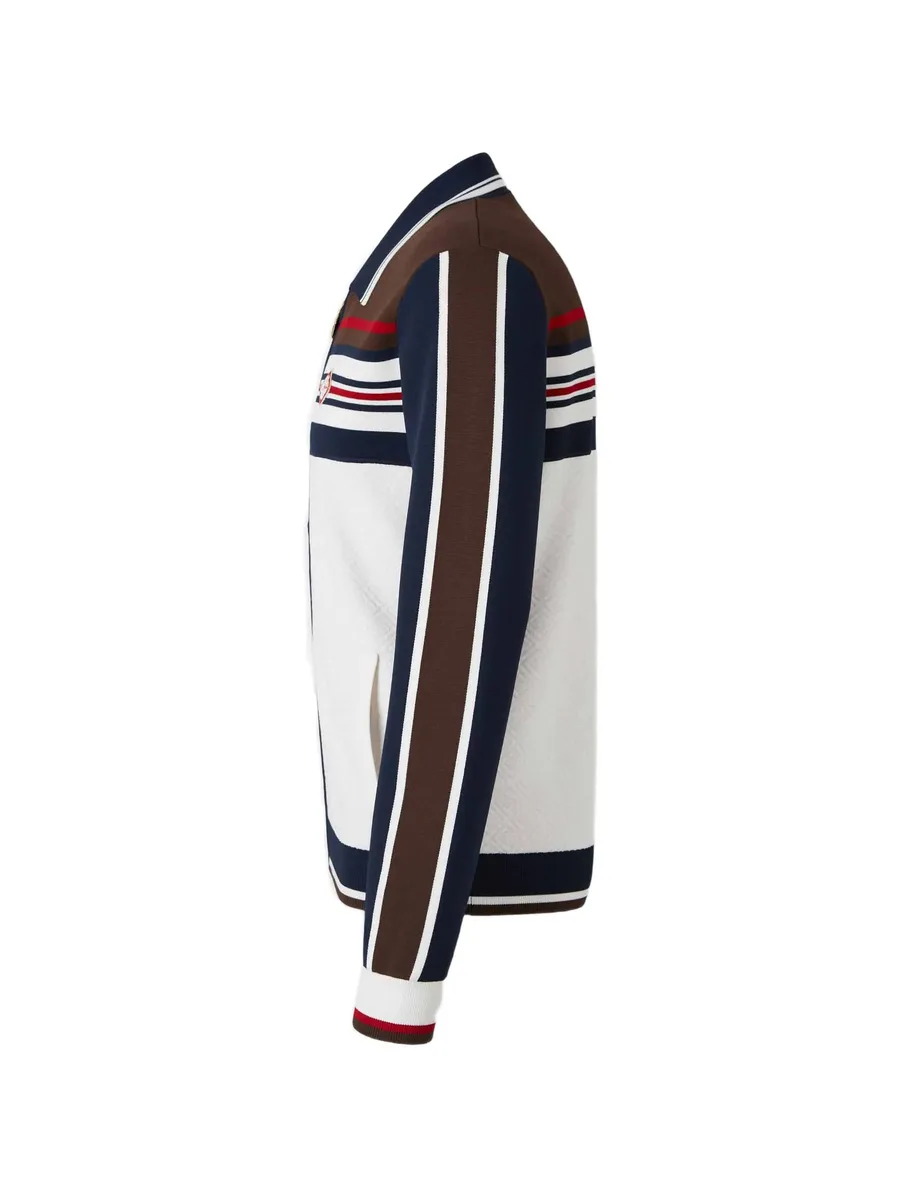 Café Culture monogram-knit track jacket 3