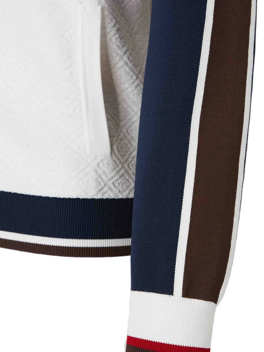 Café Culture monogram-knit track jacket 5