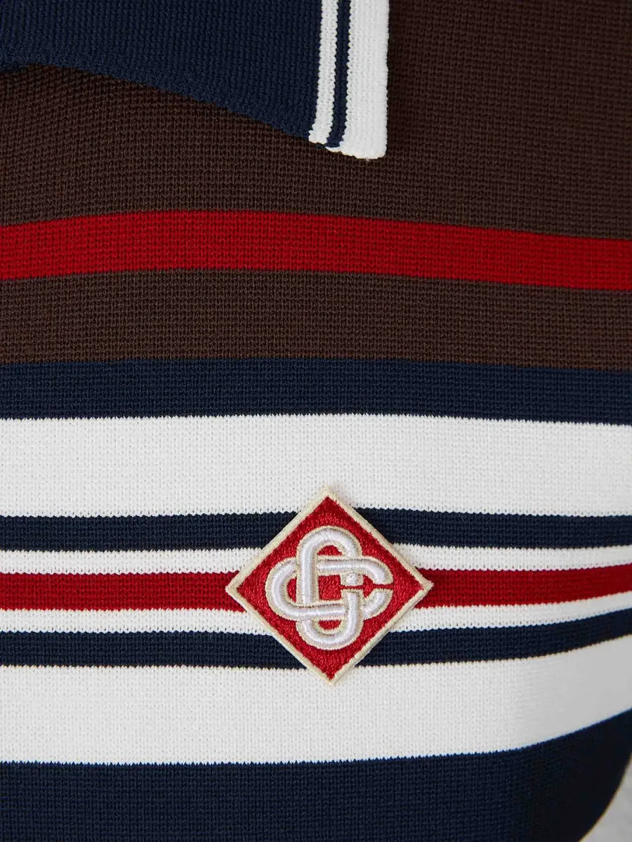 Café Culture monogram-knit track jacket 6