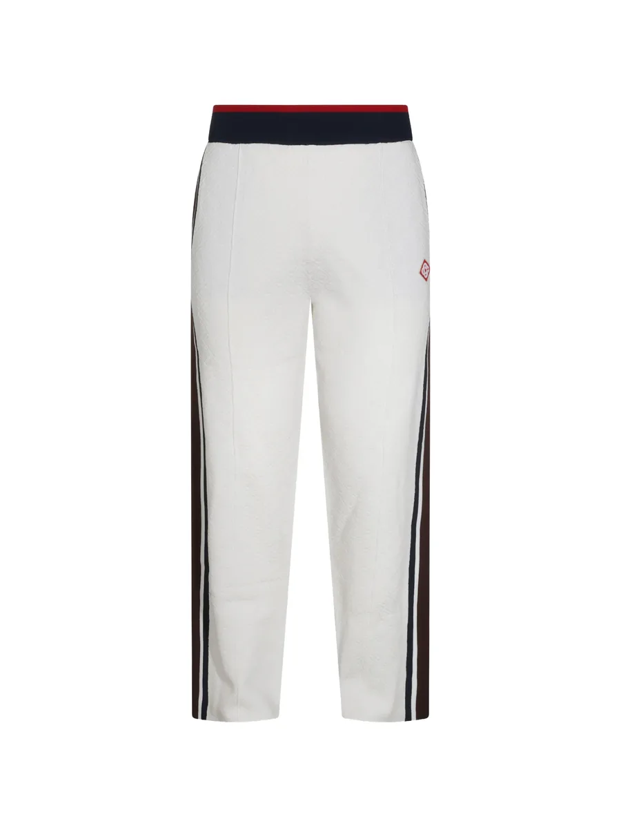 logo-patch side-stripe trousers 1