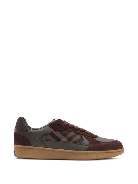 leather, suede and Check Terrace sneakers​