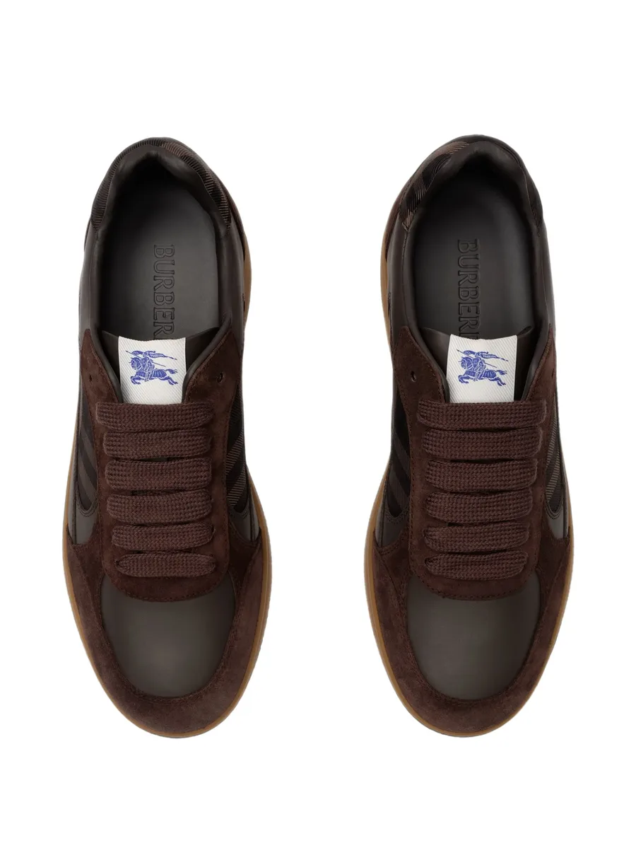 leather, suede and Check Terrace sneakers​ 3
