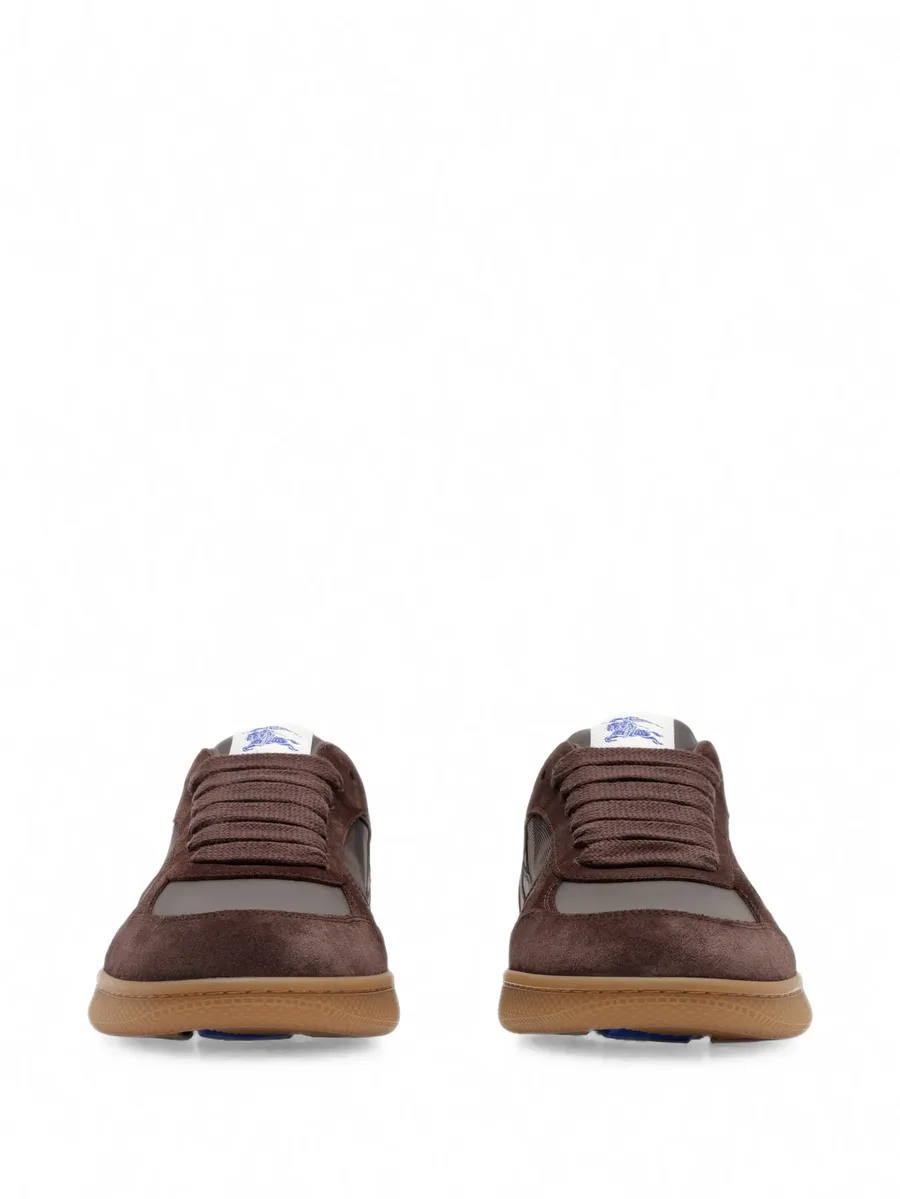 leather, suede and Check Terrace sneakers​ 5