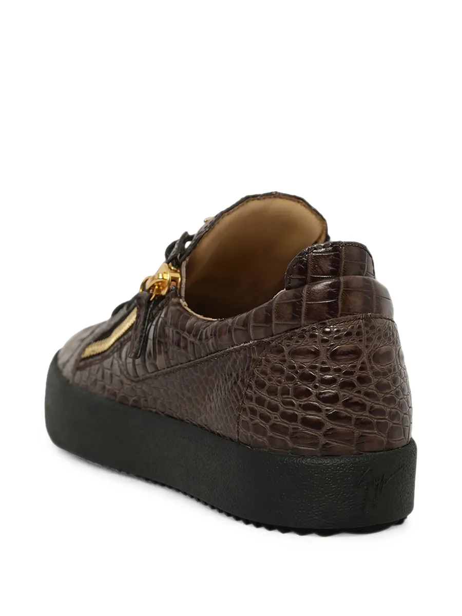 Schafla crocodile-effect sneakers 3