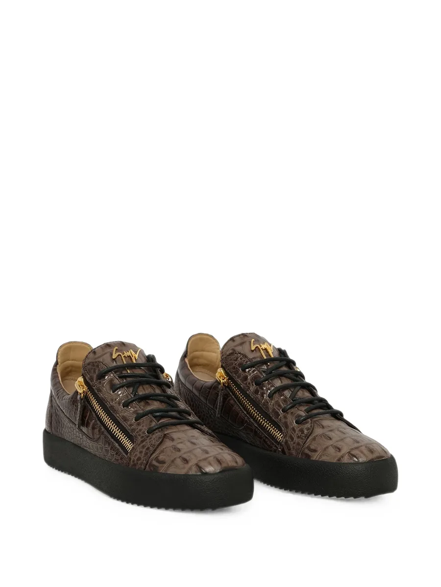 Schafla crocodile-effect sneakers 2