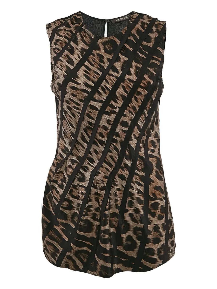 leopard-print silk top 2