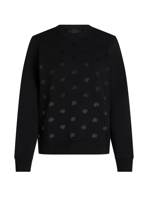 rhinestone-embellished sweater