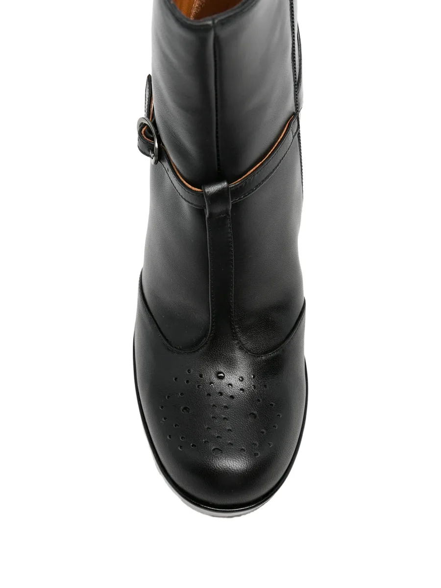 perforated buckled boots 4