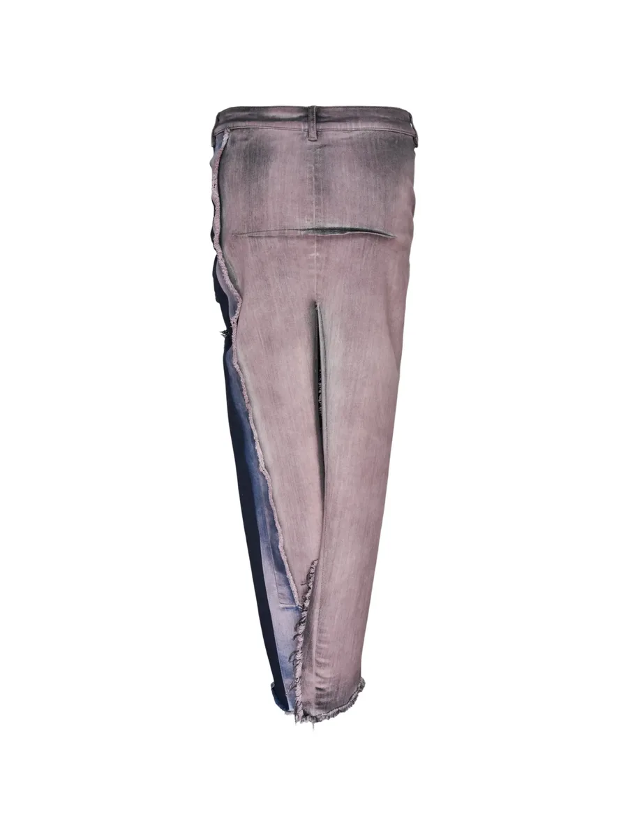 deconstructed frayed-edge maxi skirt 2