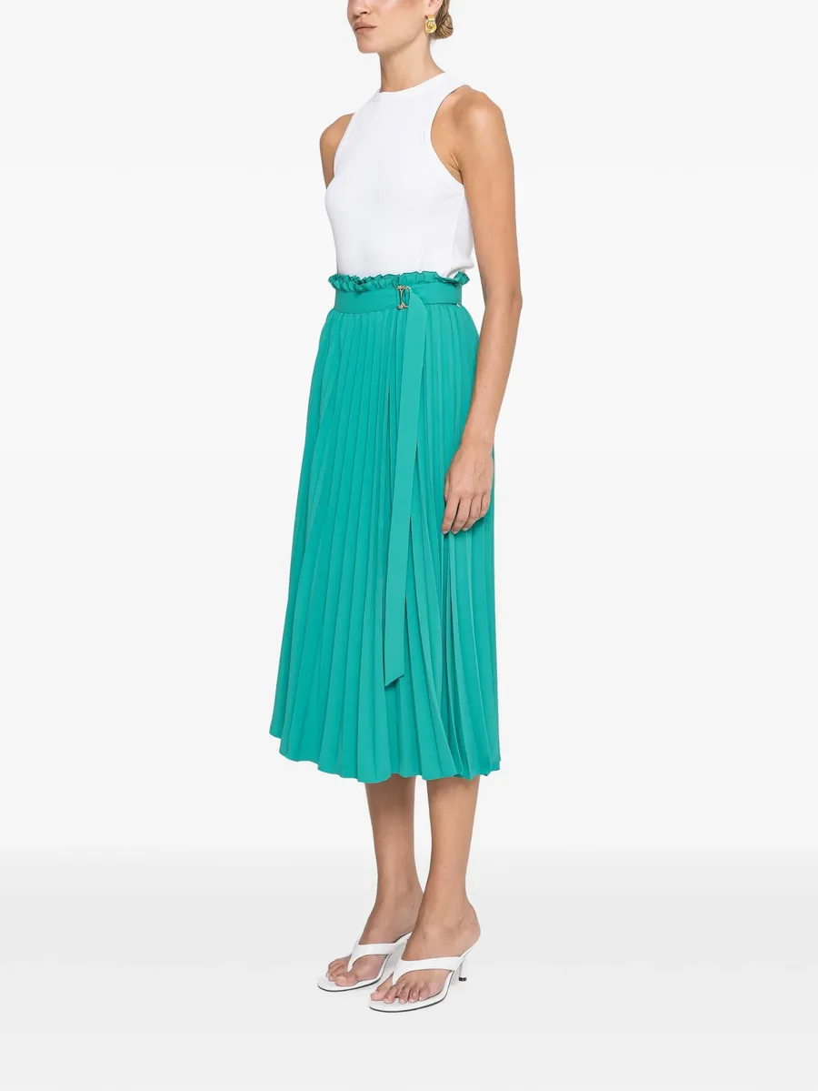 pleated high-waisted skirt 4