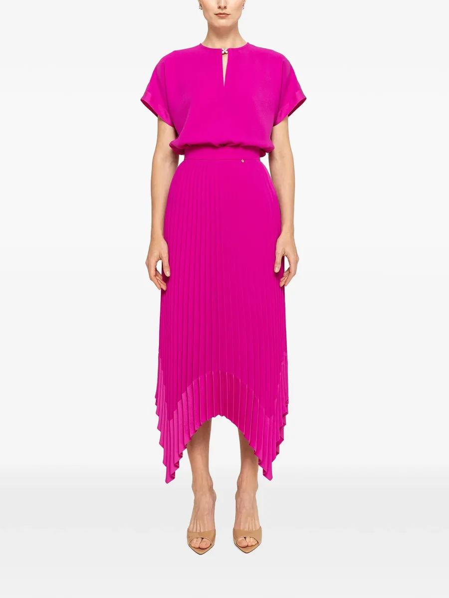 pleated midi skirt 1