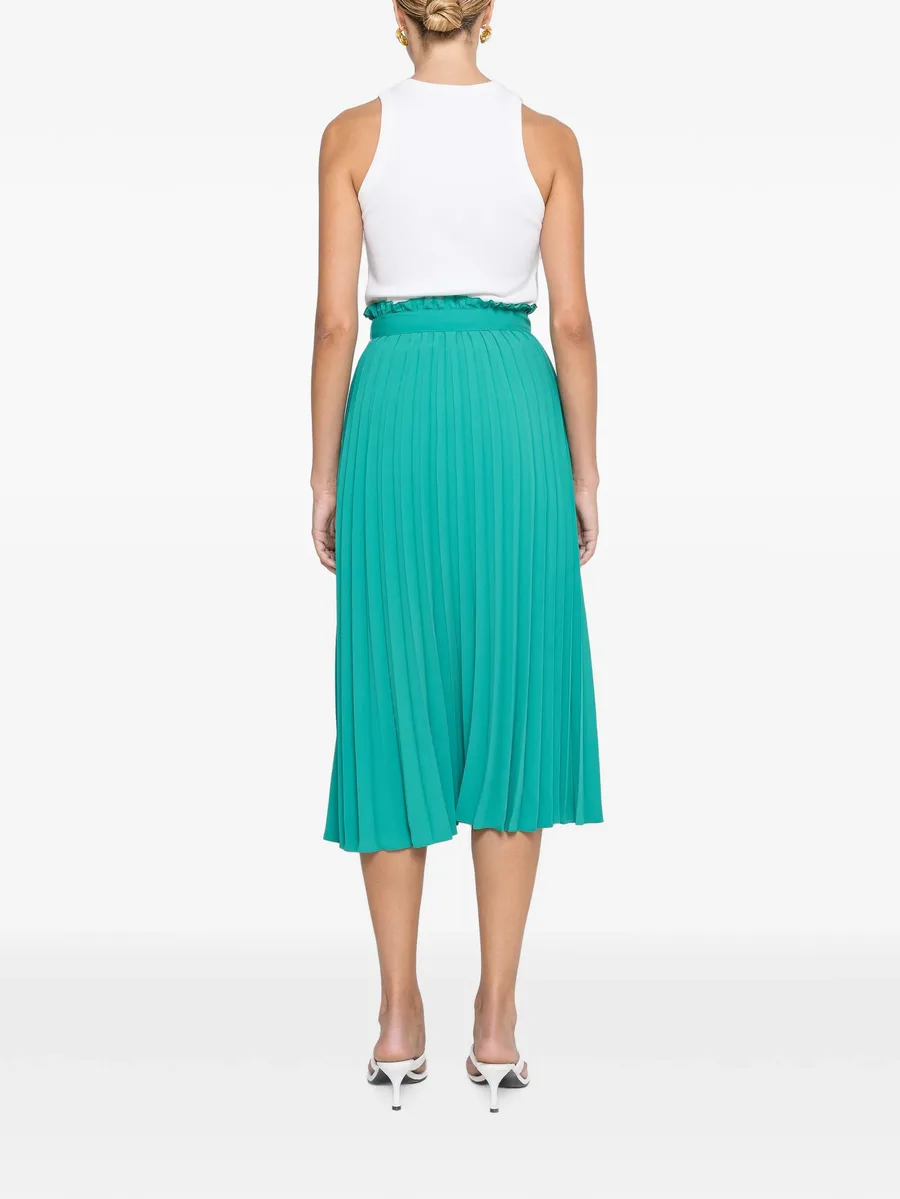 pleated high-waisted skirt 6
