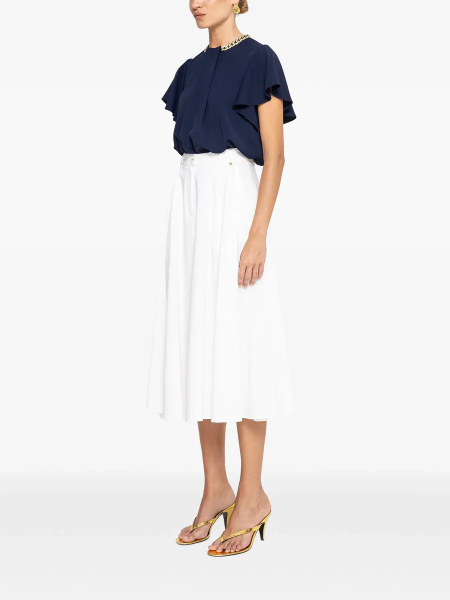 high-waisted cotton midi skirt 2