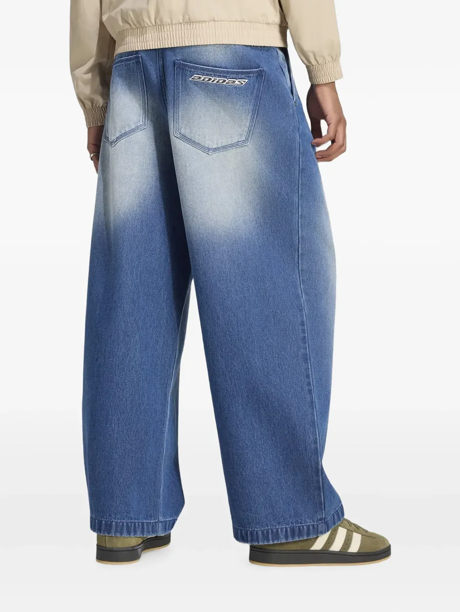 faded wide-leg jeans 2