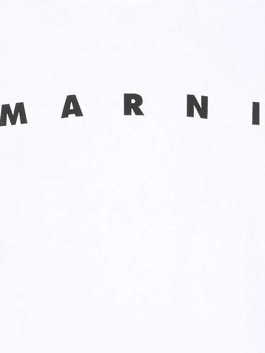 white cotton T-shirt with logo 3