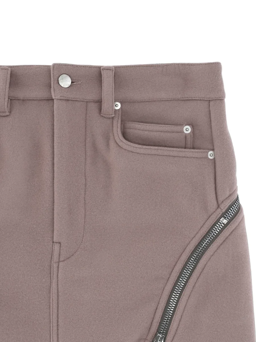 zip-detail wool mini skirt 3