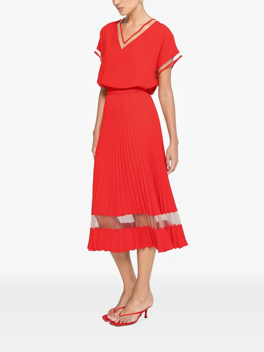 pleated midi skirt 3