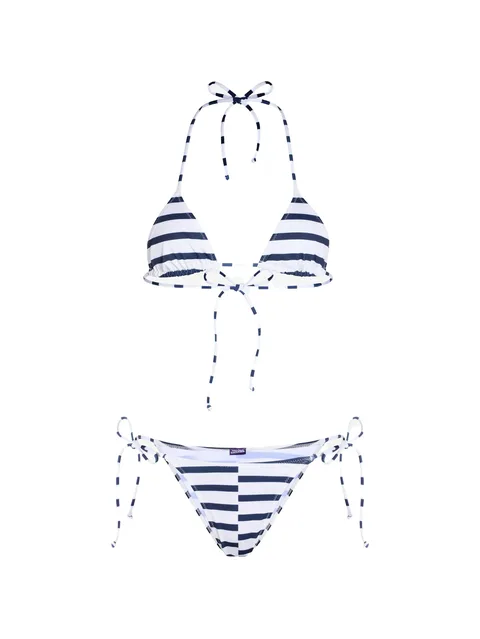 The asymetric Marinière bikini set