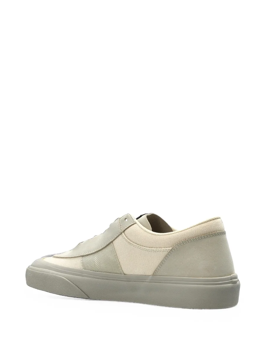 S100020 canvas suede low-top sneakers with Compass logo patch 3