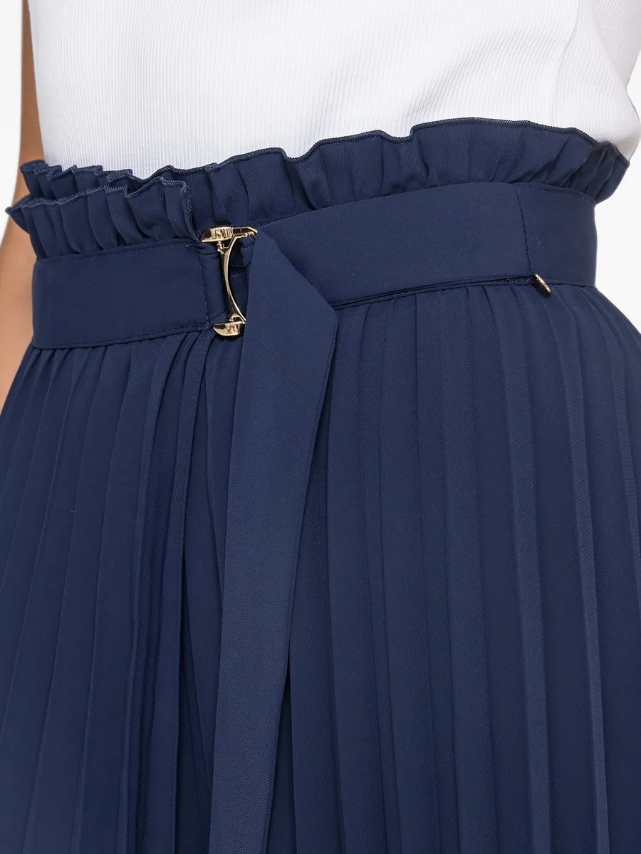 pleated high-waisted skirt 6