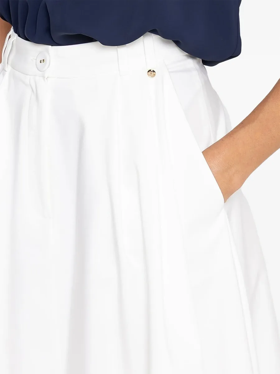 high-waisted cotton midi skirt 5