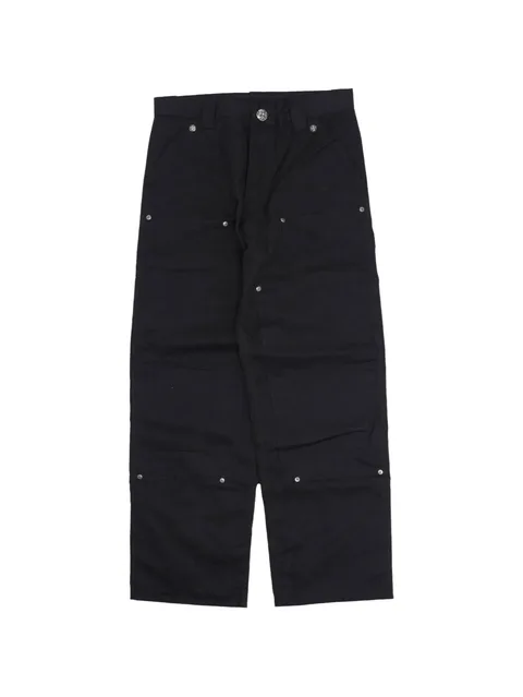 waxed double-knee trousers