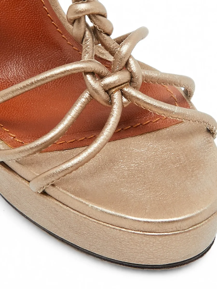 knotted platform sandals 5