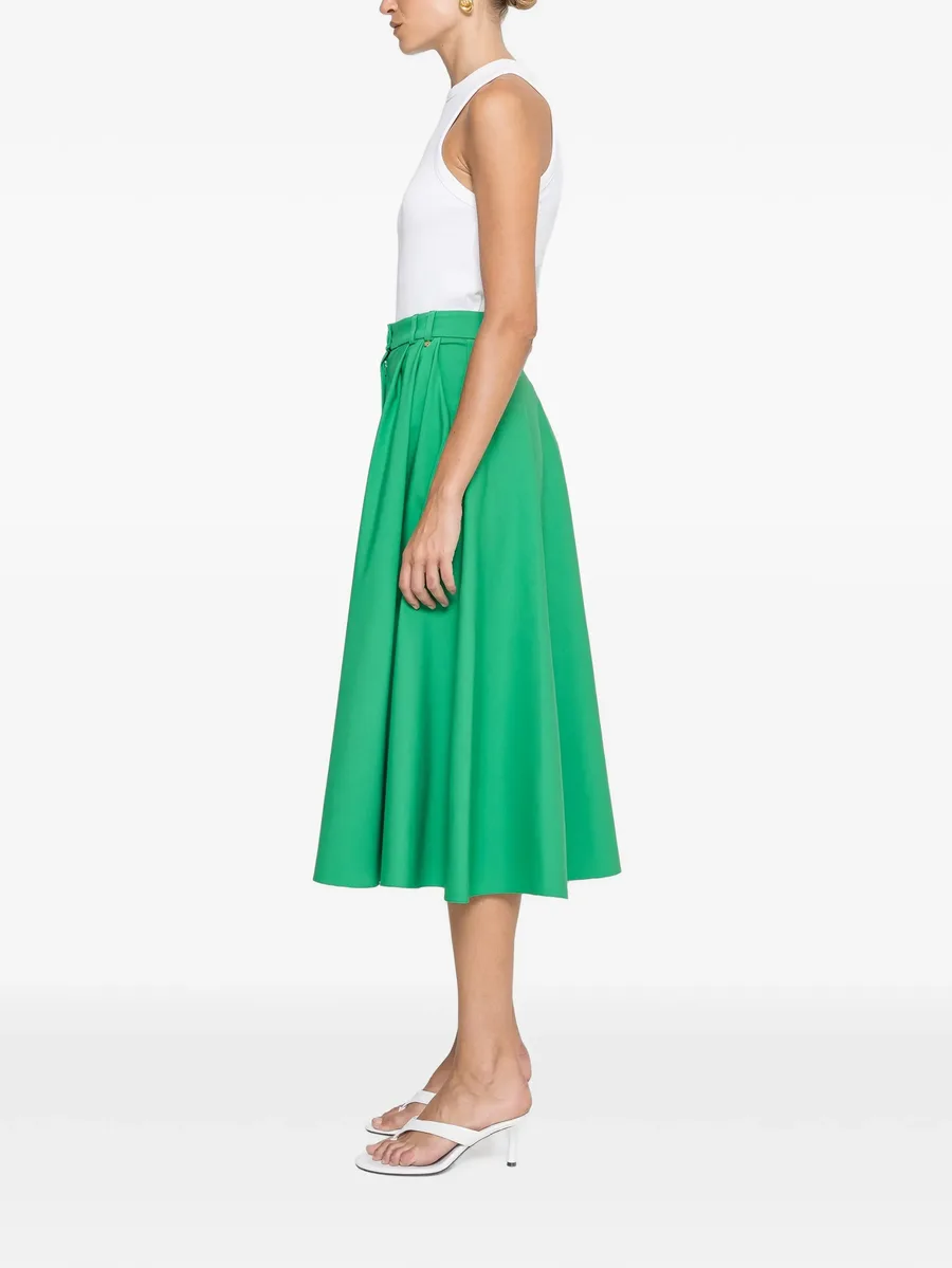 high-waisted cotton midi skirt 4