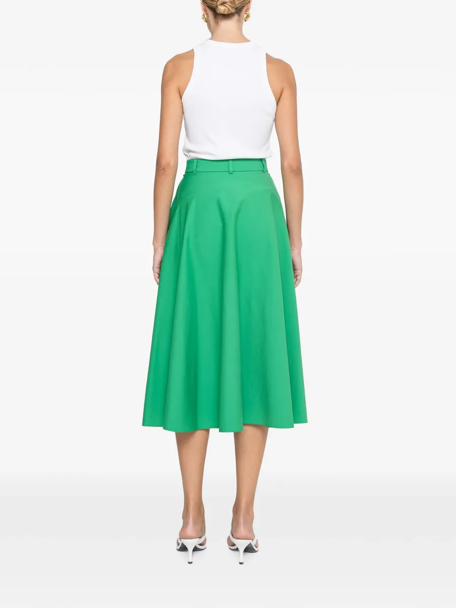 high-waisted cotton midi skirt 5