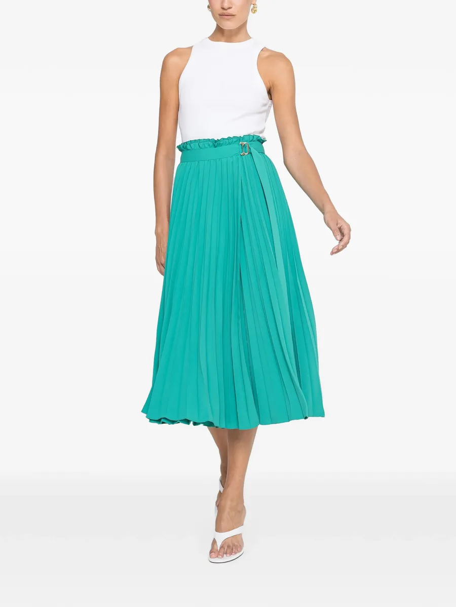 pleated high-waisted skirt 3