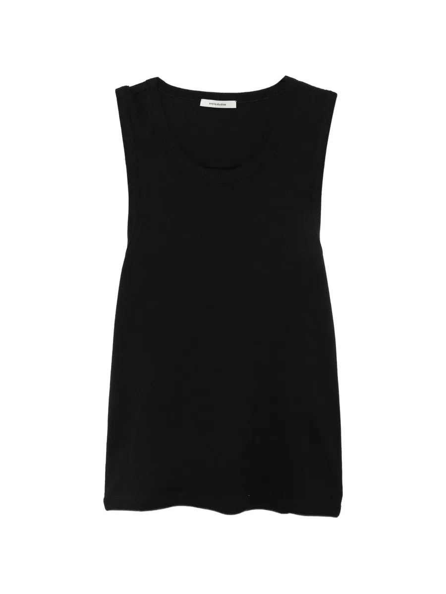 ribbed-knit tank top 1