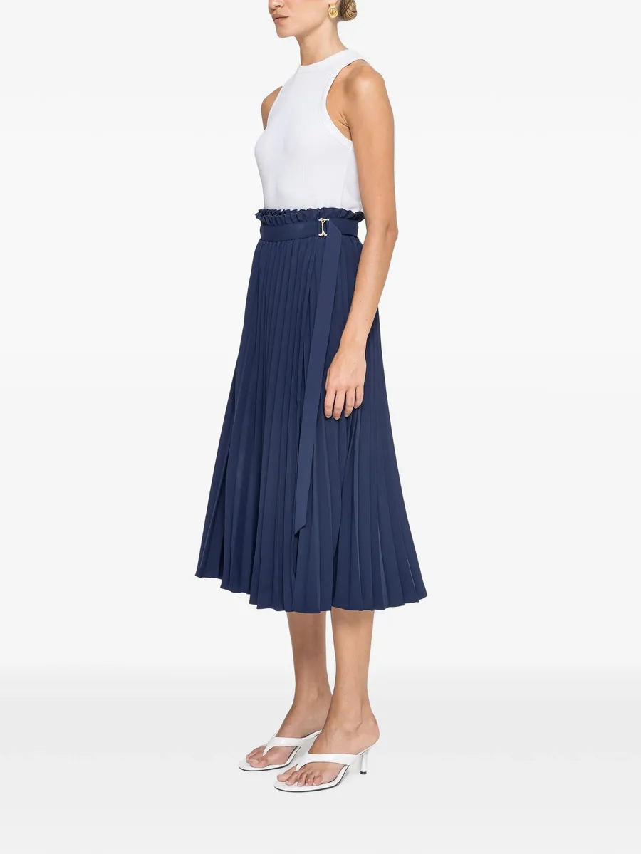 pleated high-waisted skirt 3
