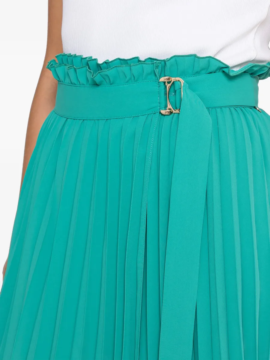 pleated high-waisted skirt 7