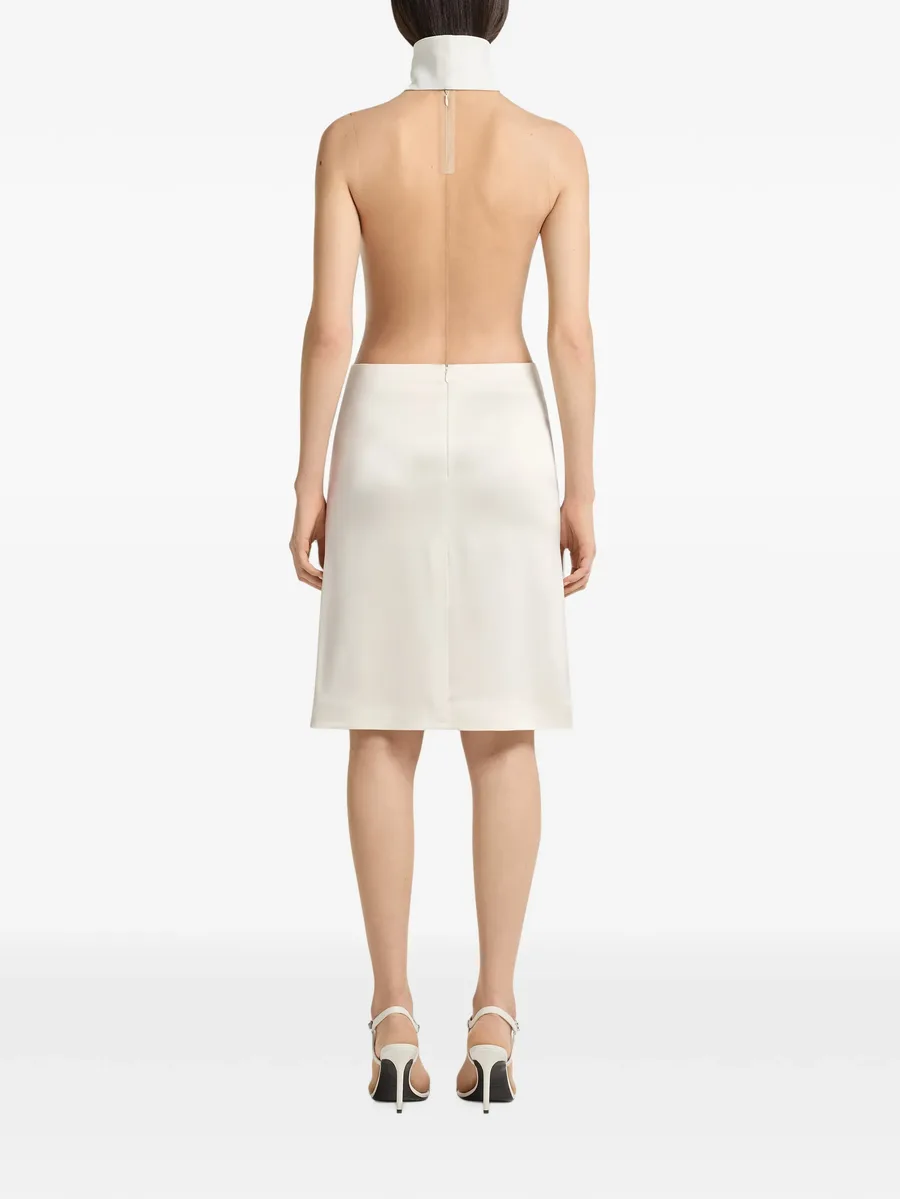 mid satin patch-pocket skirt 3