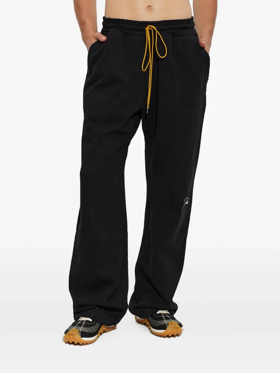Classique logo-embroidered wide-leg track pants 3