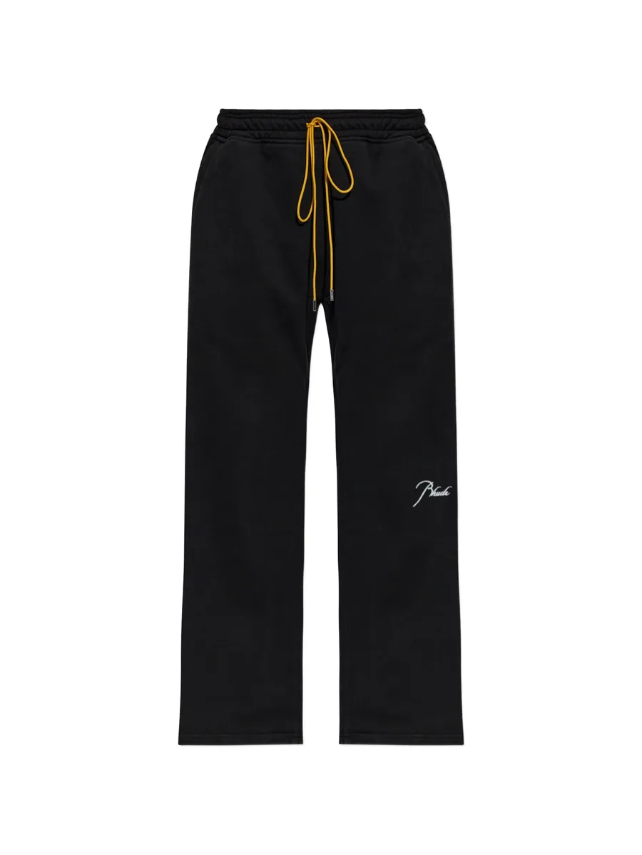 Classique logo-embroidered wide-leg track pants 1