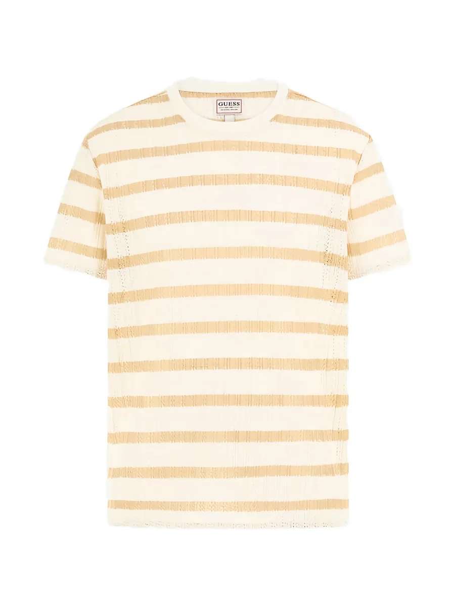 Elon striped textured T-shirt 2