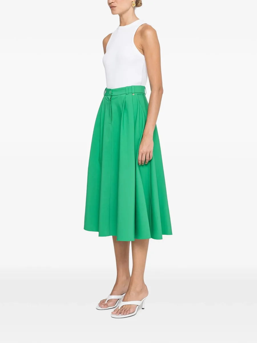 high-waisted cotton midi skirt 3