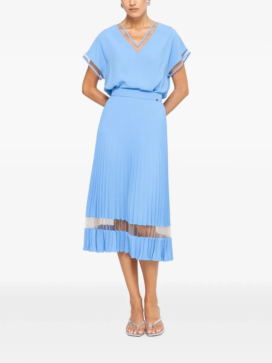 pleated midi skirt 2