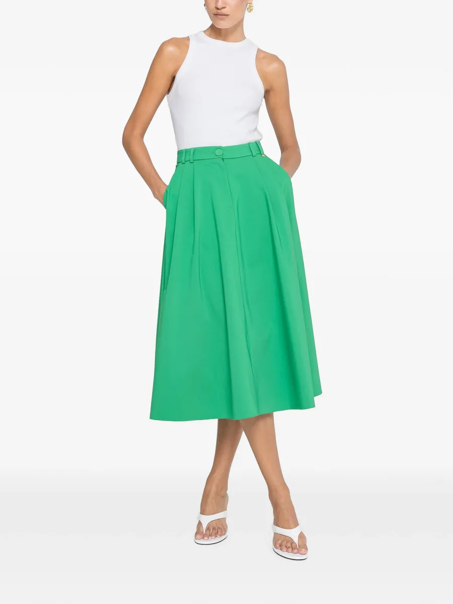 high-waisted cotton midi skirt 2