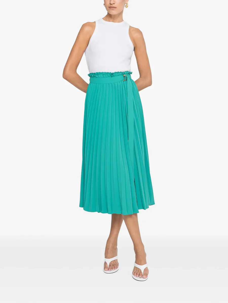 pleated high-waisted skirt 2