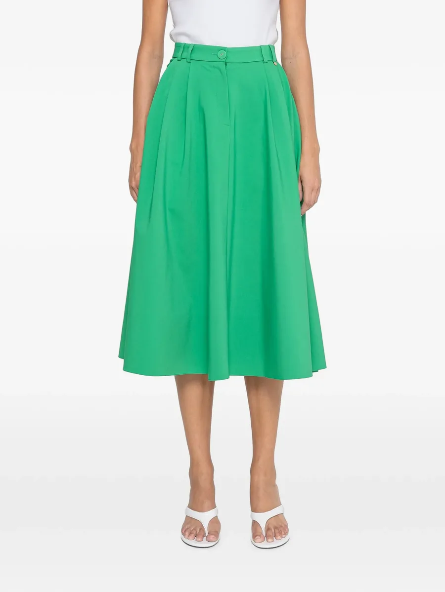 high-waisted cotton midi skirt 1