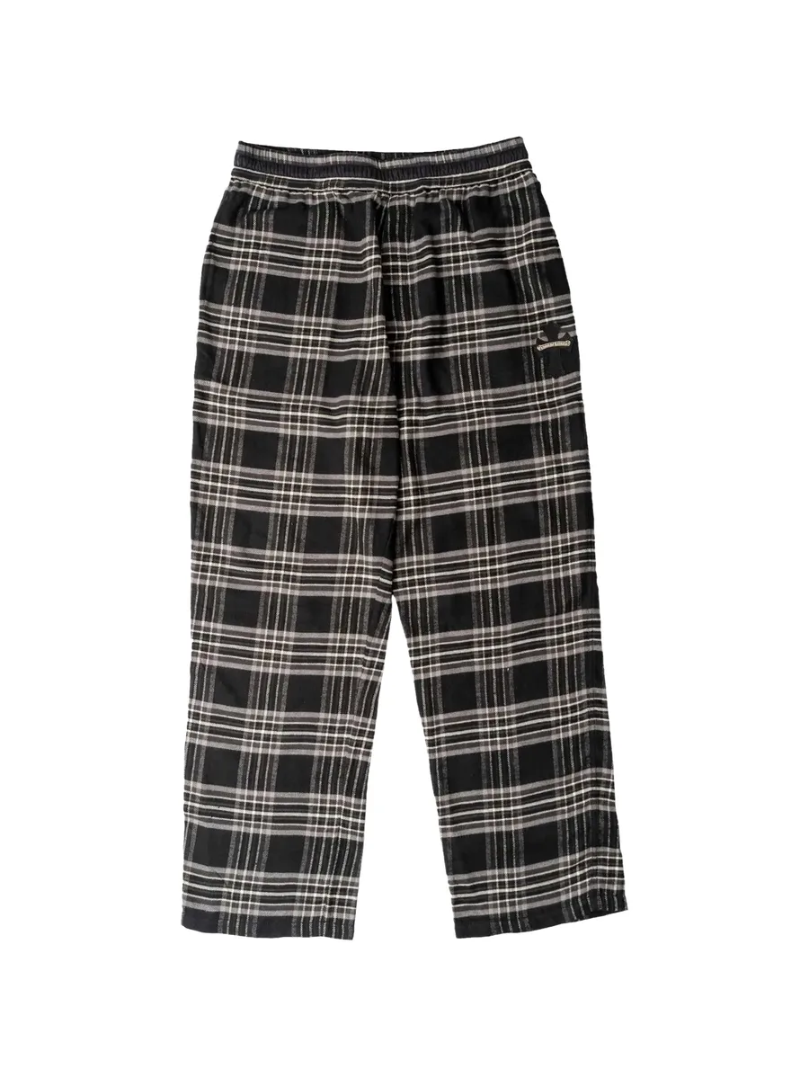 After School leather cross patch trousers 1