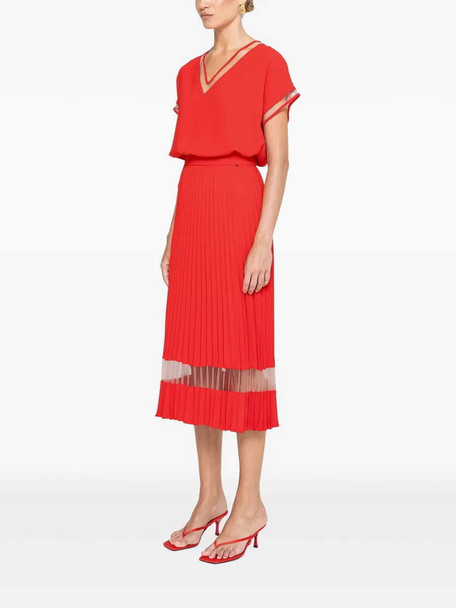 pleated midi skirt 2