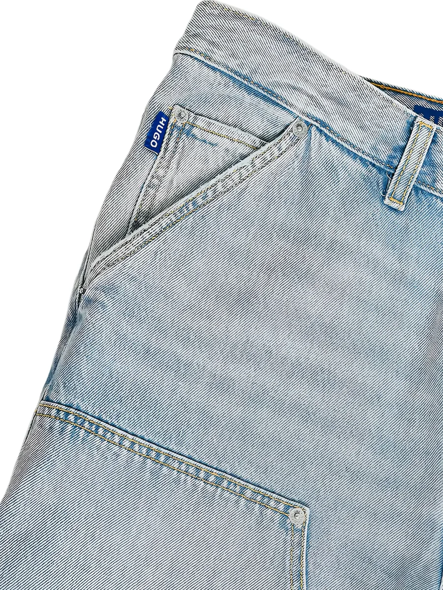 carpenter-style panelled jeans 4