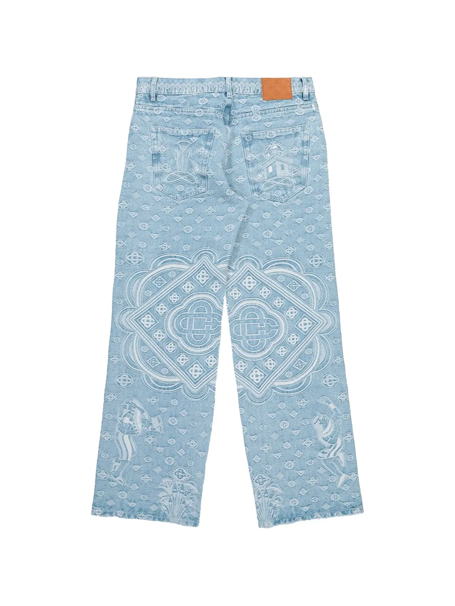 Carpet Jacquard baggy jeans 2